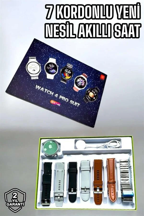 Watch 4 Pro Akıllı Saat - Bluetooth, NFC, GPS ve Su Geçirmez Özellikli