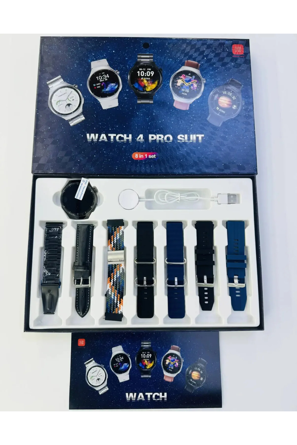 Watch 4 Pro Suit Yuvarlak Ekranlı 7 Kordonlu Akıllı Saat Redmi 10