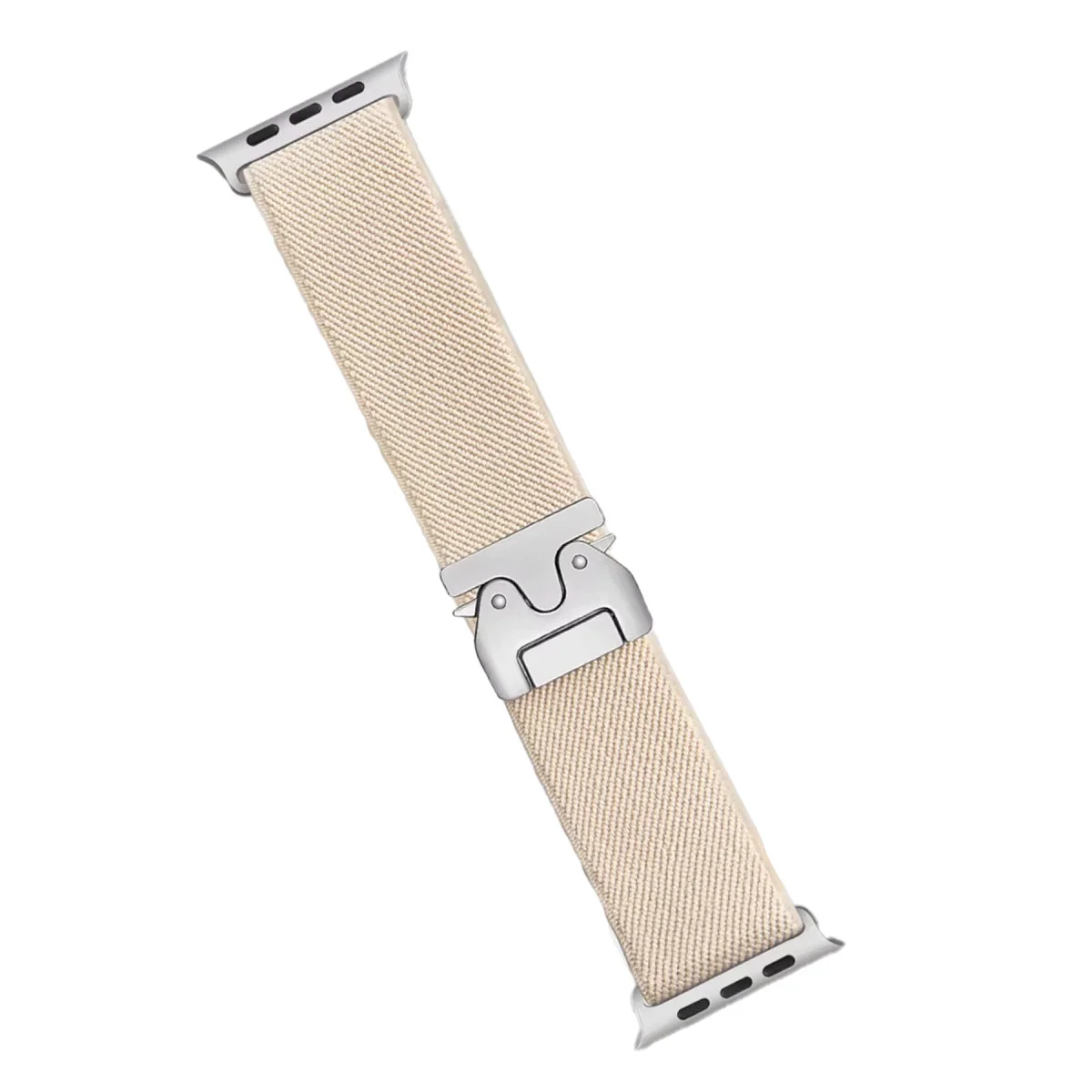 Watch 42mm Kumaş Kordon - Krem, Şık ve Dayanıklı Günlük Bileklik