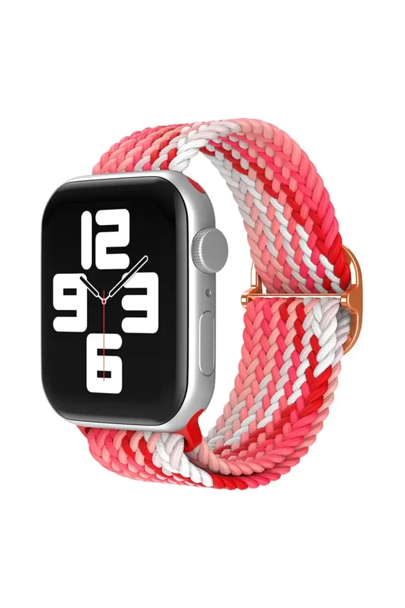 Watch 42mm Star Kordon - Pembe-Kırmızı, Hafif ve Rahat Saat Kayışı Fiyatı, Yorumları ve Özellikleri