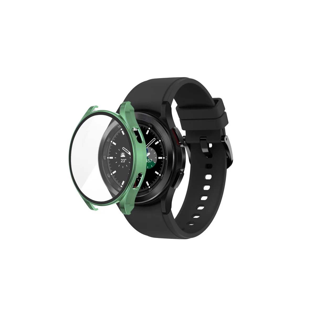Watch 5 40mm Kasa Ekran Koruyucu Koyu Yeşil - Spor Görünümlü Dayanıklı Ekran Kalkanı