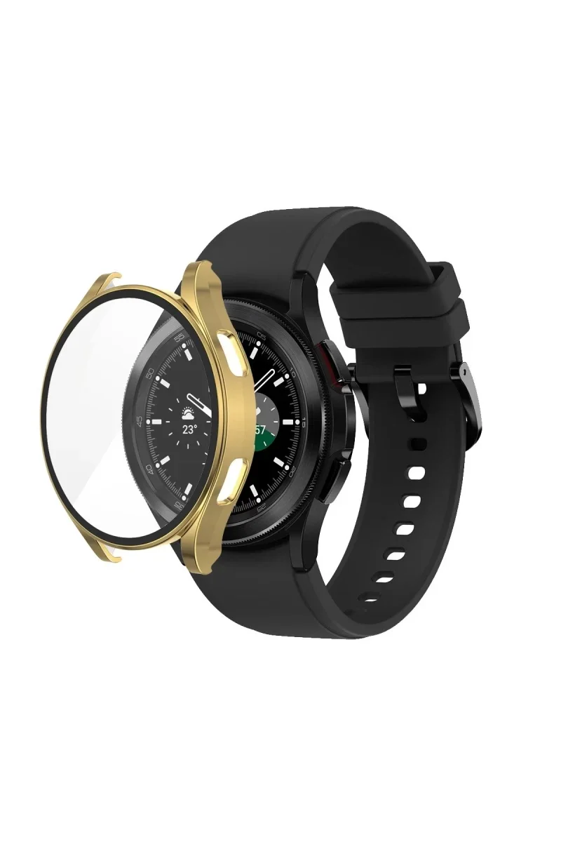 Watch 5 44mm Wall Camlı Kasa Ekran Koruyucu - Gold Watch 5 44mm Wall Camlı Kasa Ekran Koruyucu - Gold