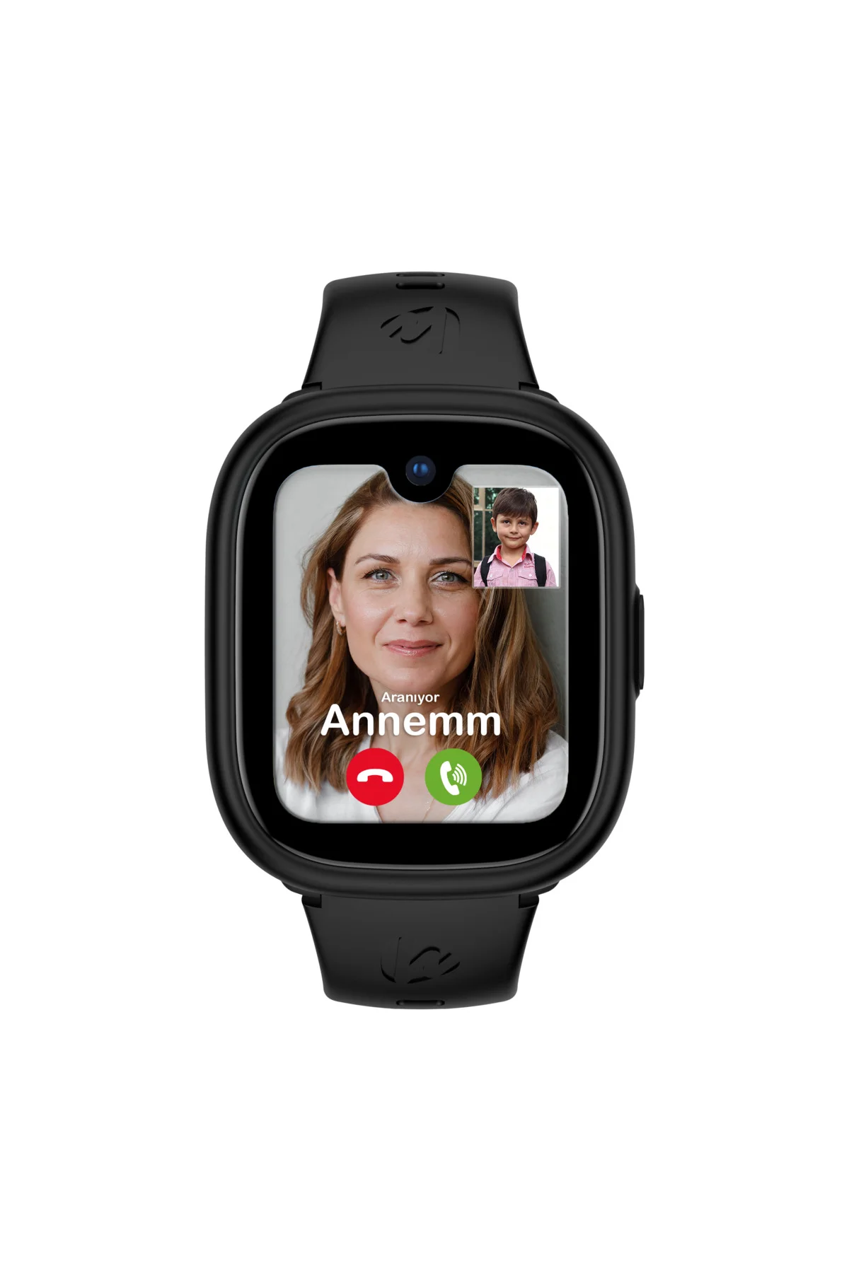 Watch 5 Plus Çocuk Akıllı Saat - Görüntülü Arama, Gps, Sos, Sağlık Takibi, Güvenli Alan Siyah