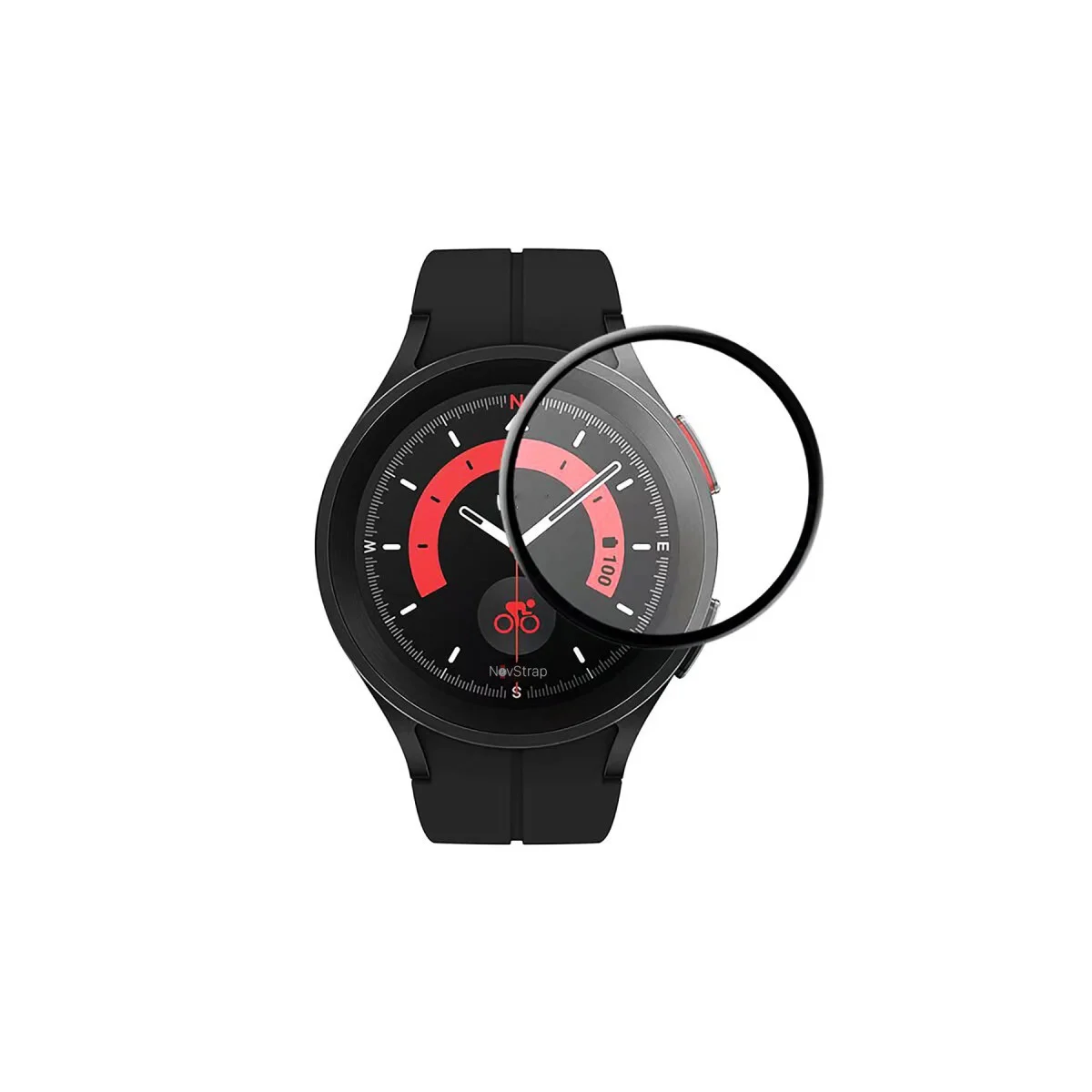Watch 5 Pro 45mm Şeffaf Polymer Nano Ekran Koruyucu - 9H Kırılma Önleyici Film