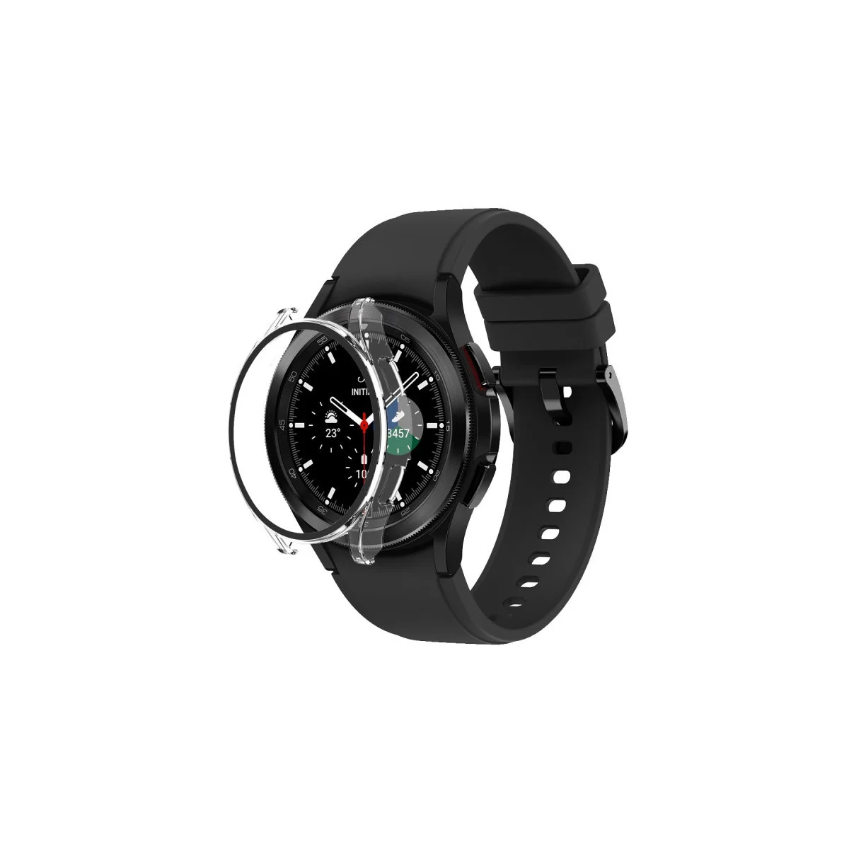 Watch 5 Pro 45mm Wall Camlı Şeffaf Ekran Koruyucu - Modern ve Dayanıklı Kasa