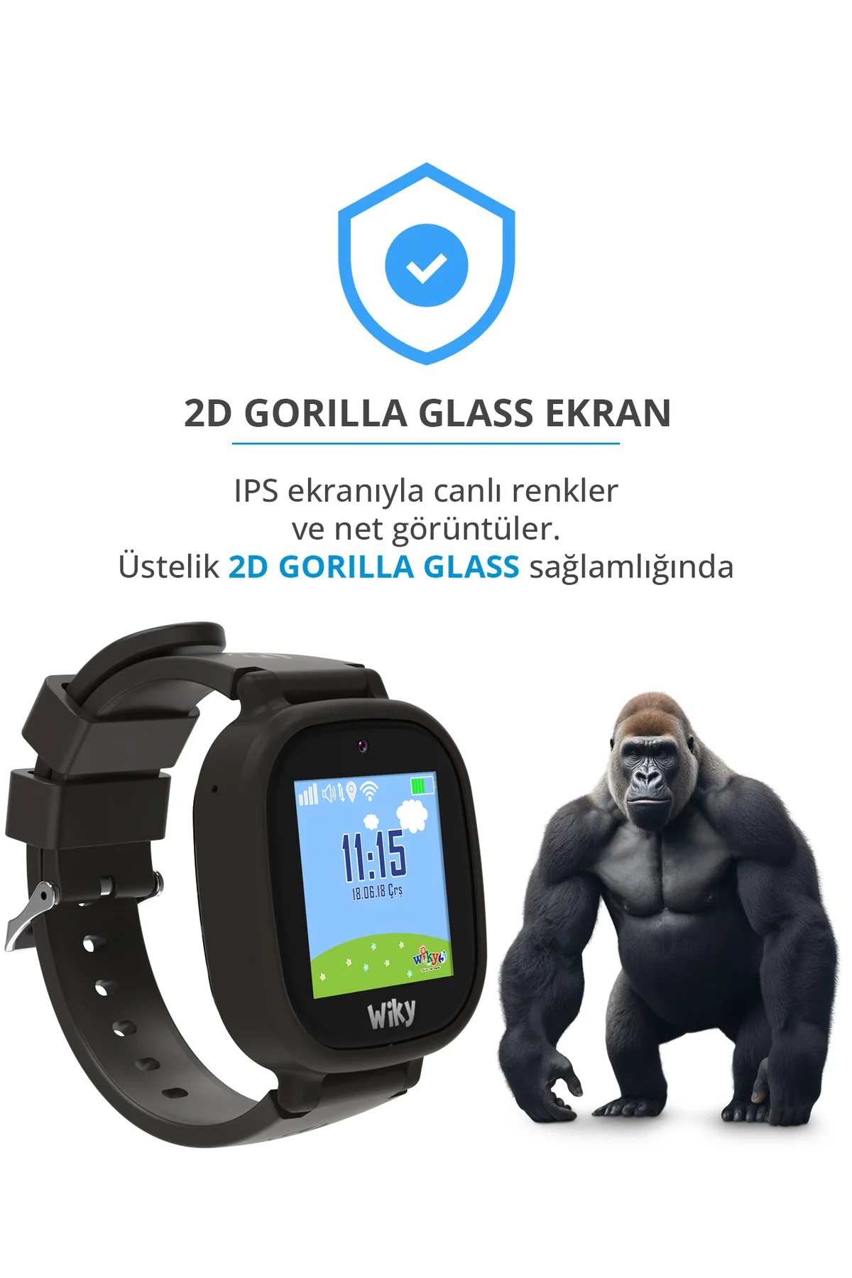 Watch 5e Esim'li Akıllı Çocuk Saati Görüntülü Ve Sesli Arama, Gps, Sos, Konum Takibi (ESIM)