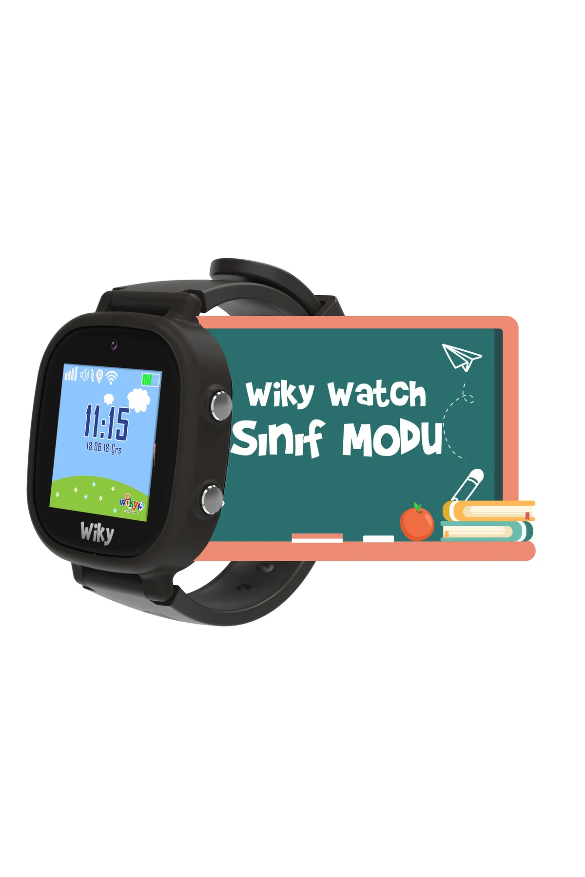 Watch 5e Esim'li Akıllı Çocuk Saati Görüntülü Ve Sesli Arama, Gps, Sos, Konum Takibi (ESIM)