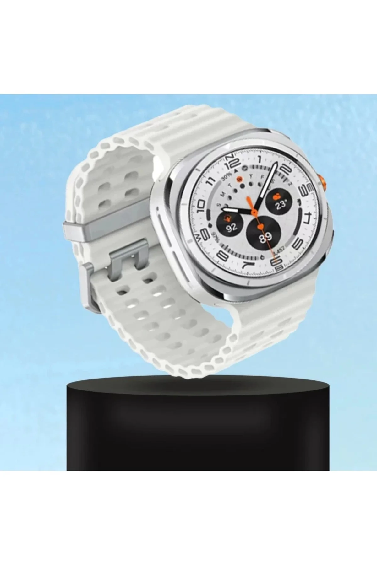 Watch 7 Ultra KR417 Rug Silikon Kordon - Yıldız Işığı - Görsel 2