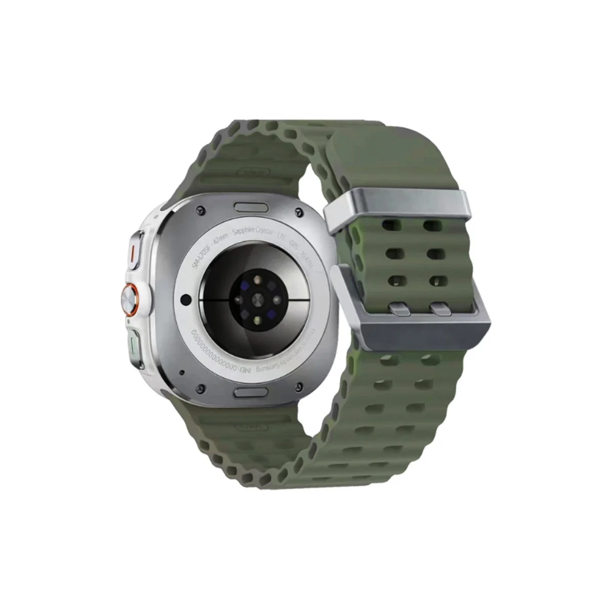 Watch 7 Ultra KR417 Silikon Kordon - Koyu Yeşil, Dayanıklı ve Konforlu Aksesuar