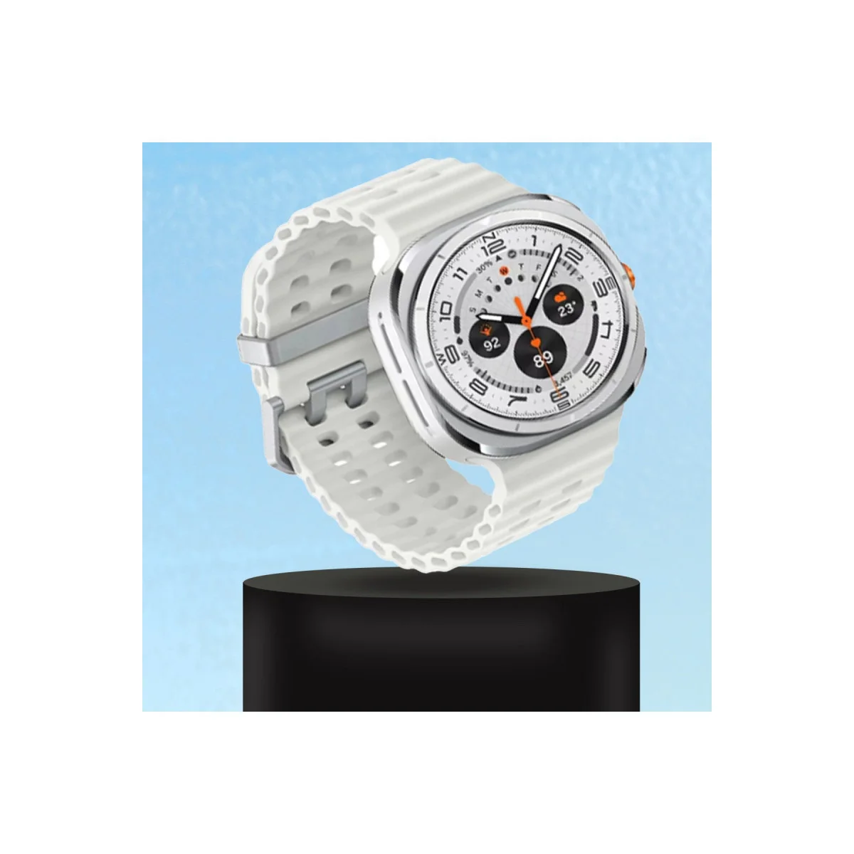 Watch 7 Ultra KR417 Rug Silikon Kordon Gri - Dayanıklı ve Şık Aksesuar