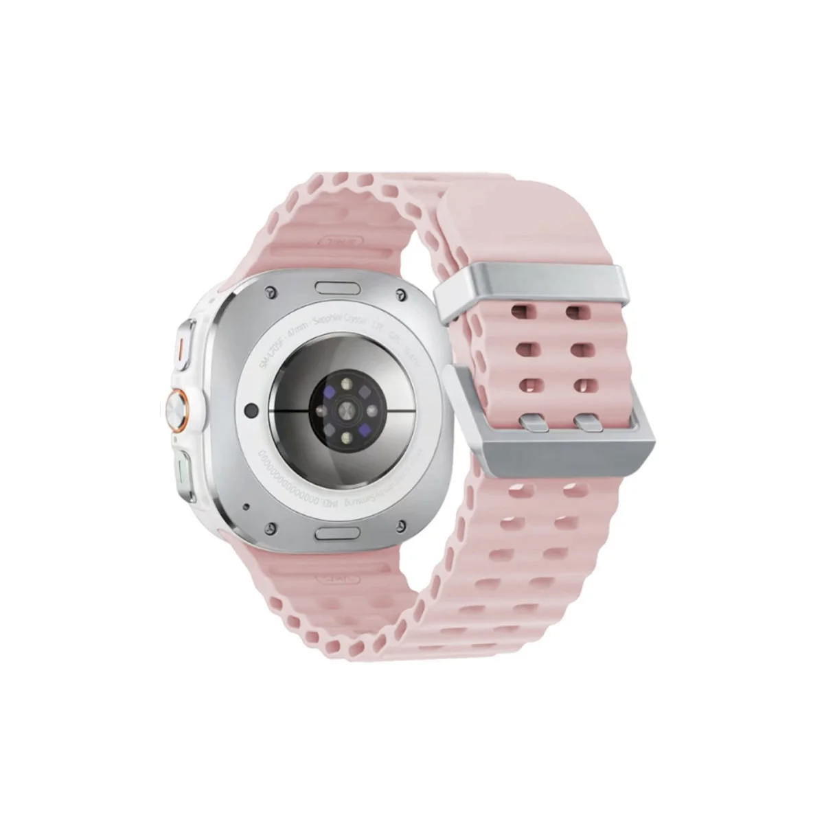 Watch 7 Ultra KR417 Rug Silikon Kordon - Pudra Gri (Güvenilir Takviye)