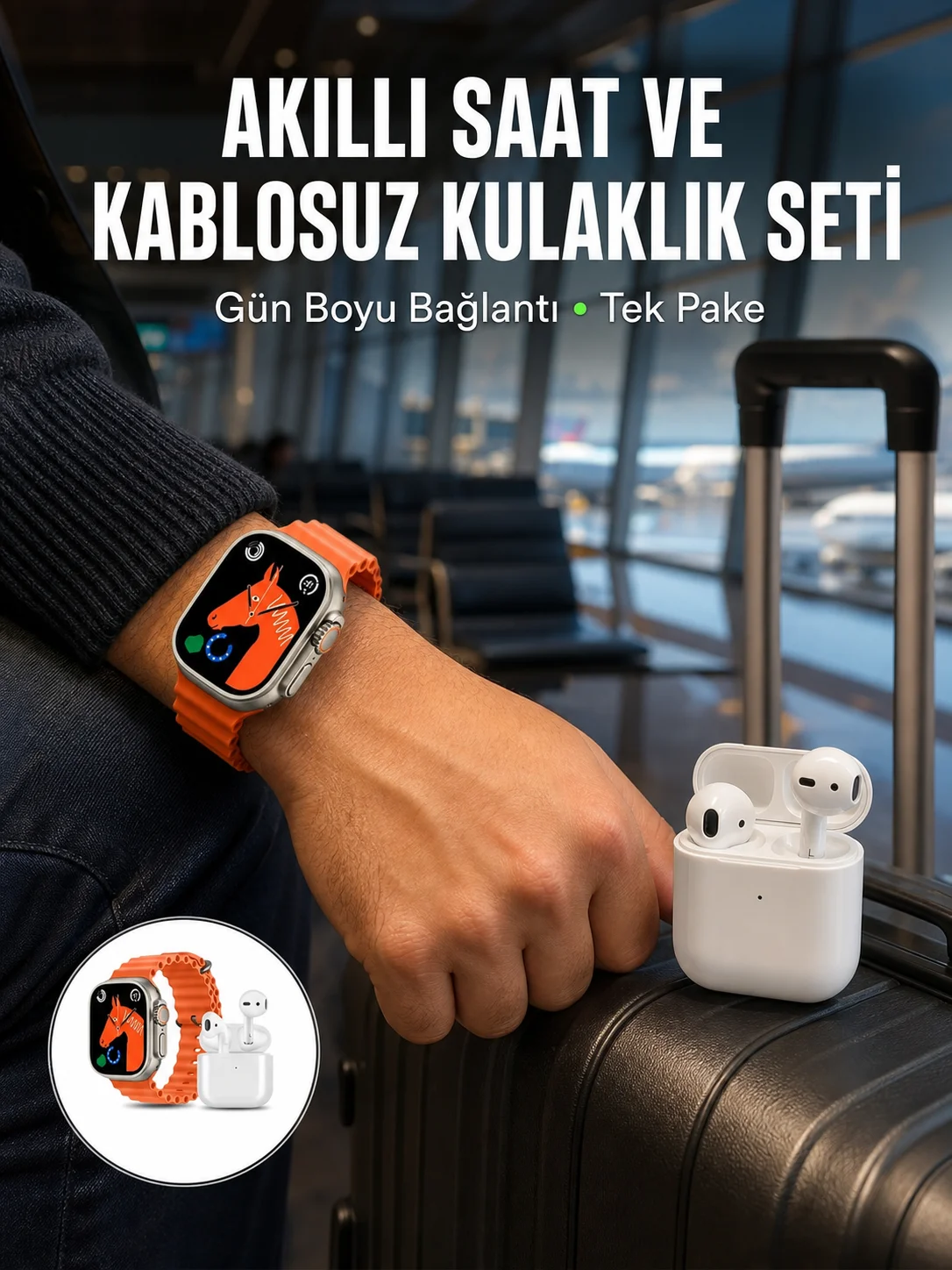Watch 9 Max Akıllı Saat Seti 2 Kordonlu Kablosuz Kulaklık Hediyeli Yeni Nesil Watch 9 Max Akıllı Saat Seti 2 Kordonlu Kablosuz Kulaklık Hediyeli Yeni Nesil