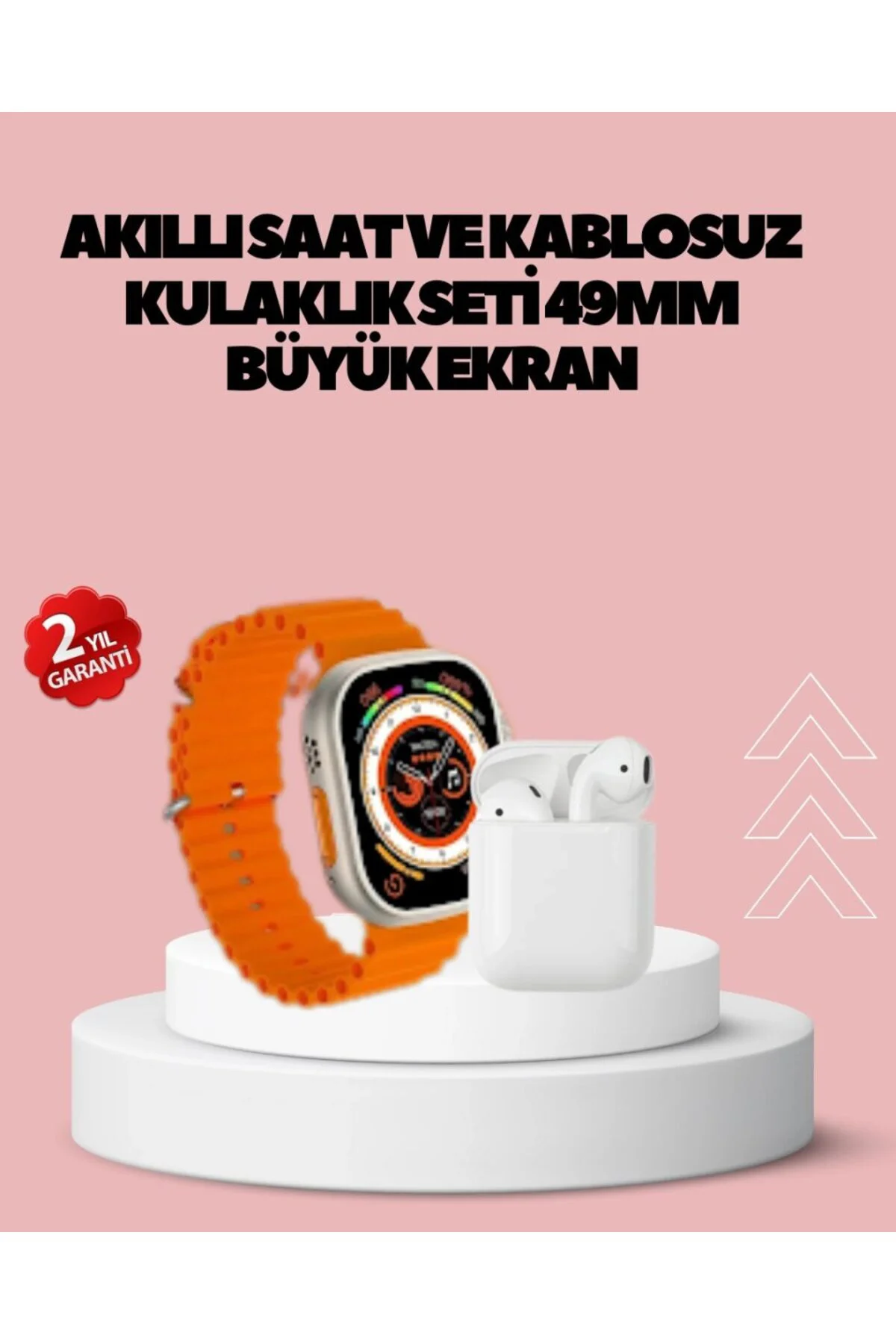 Watch 9 Max Akıllı Saat 45 Mm Geniş Ekran Kulaklık Seti