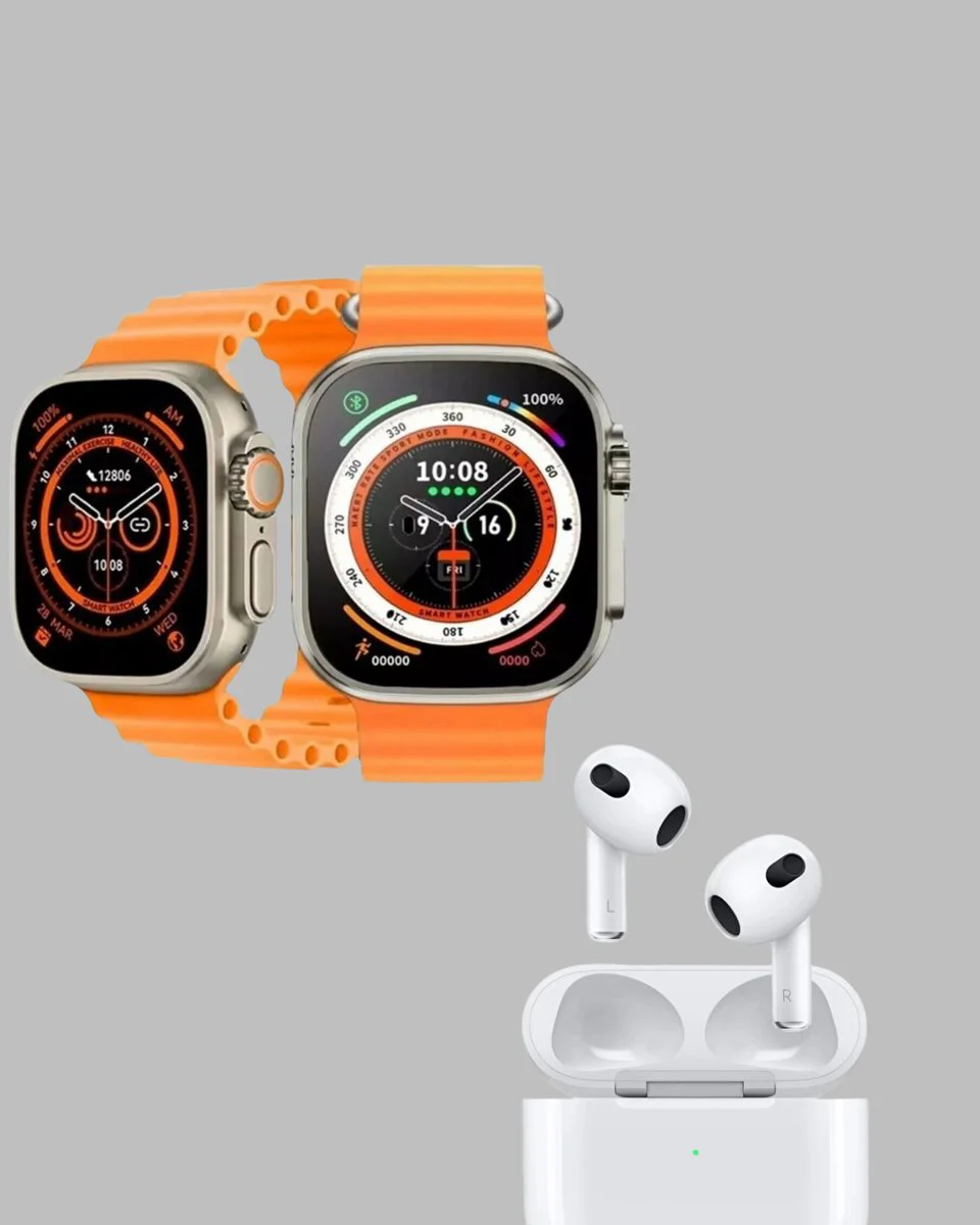 Watch 9 Max Akıllı Saat 45 mm Geniş Ekran Kulaklık Seti - Gümüş ve Teknoloji