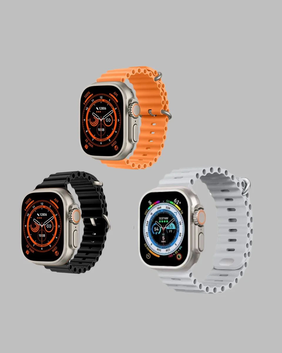 Watch 9 Max Akıllı Saat 45 mm Geniş Ekran Kulaklık Seti - Gümüş ve Teknoloji