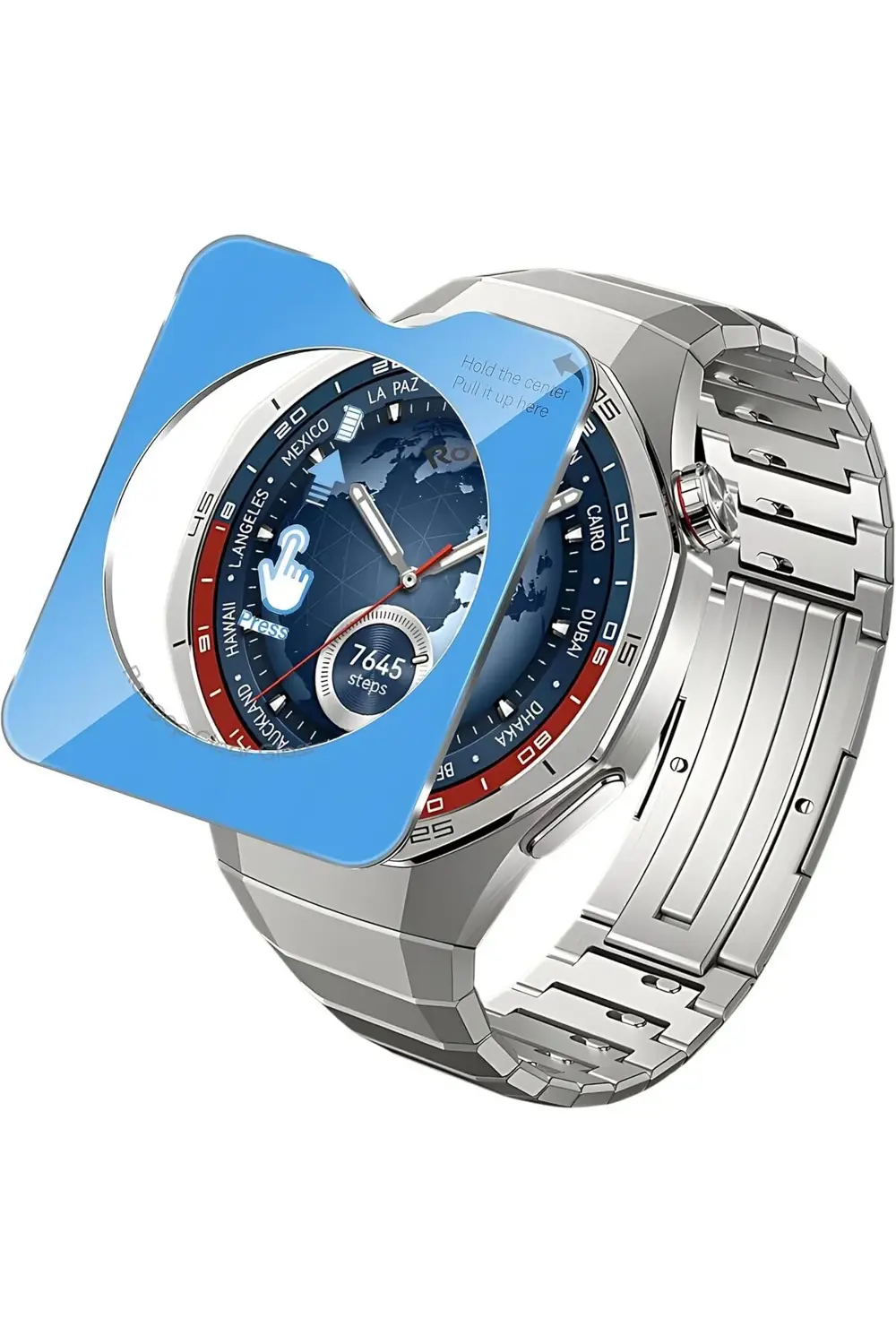 Watch GT5 Pro 46mm için Kolay Uygulama Aparatlı Ekran Koruyucu 9H