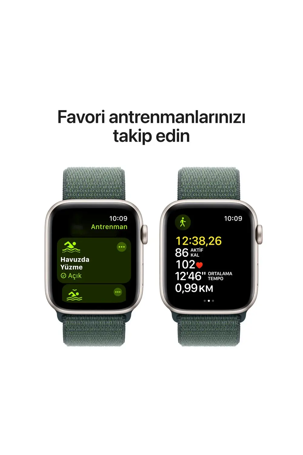Watch SE GPS + Cellular 44mm Yıldız Işığı Alüminyum Kasa + Göl Ye