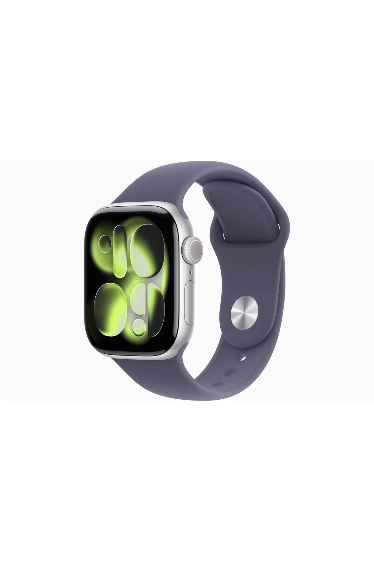 Watch Series 11 GPS, 42 mm Gümüş Rengi Alüminyum Kasa ve Sis Moru Spor Kordon - S/M Watch Series 11 GPS, 42 mm Gümüş Rengi Alüminyum Kasa ve Sis Moru Spor Kordon - S/M