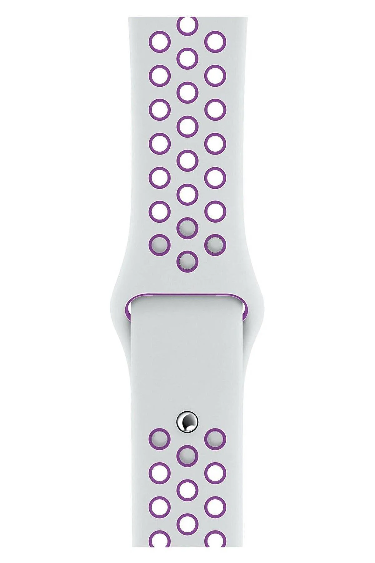 Watch Series 3 42 MM Uyumlu Fileli Kordon Elegantgri-Siyah