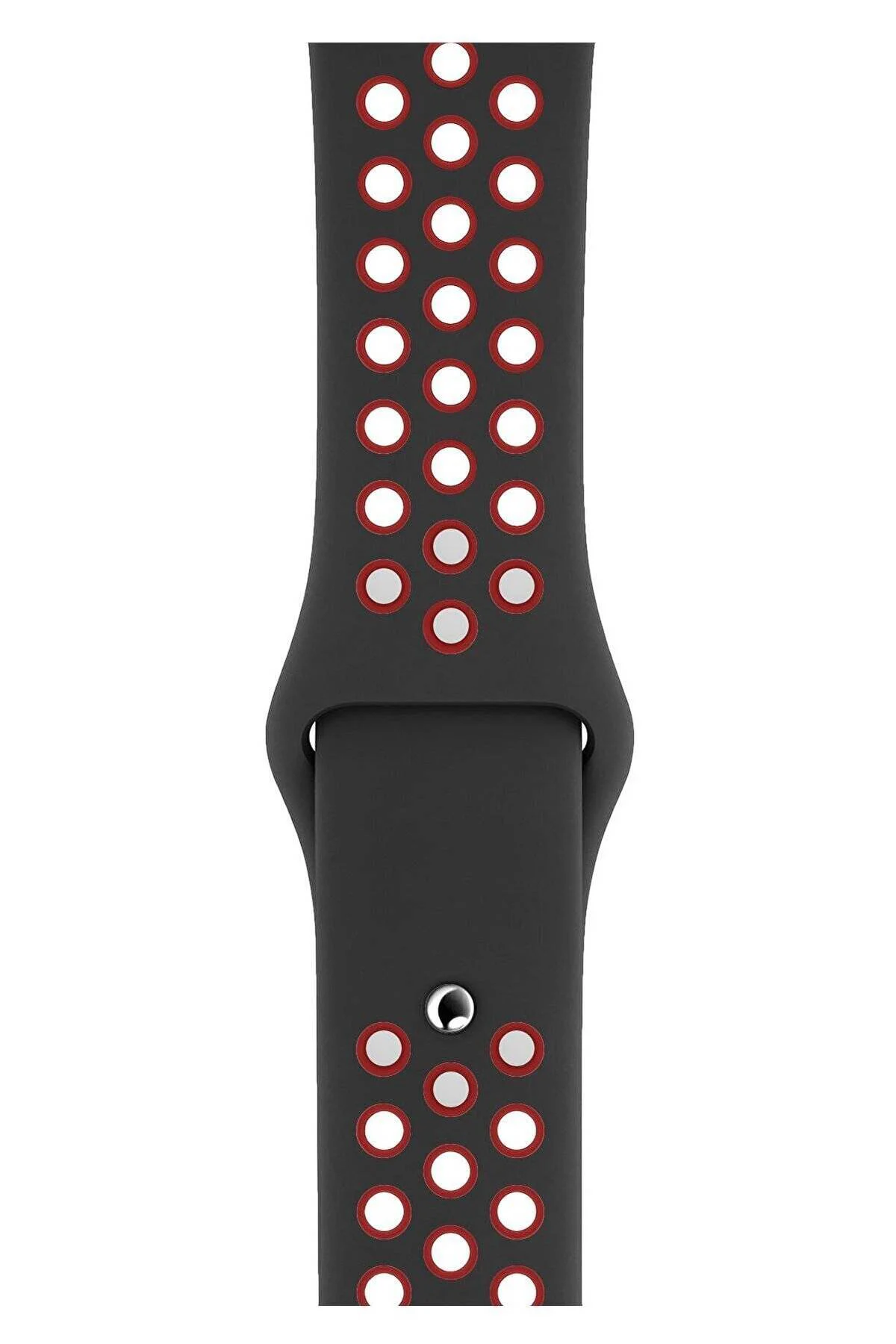Watch Series 9 45 Uyumlu  MM Fileli Kordon Elegantgri-Siyah