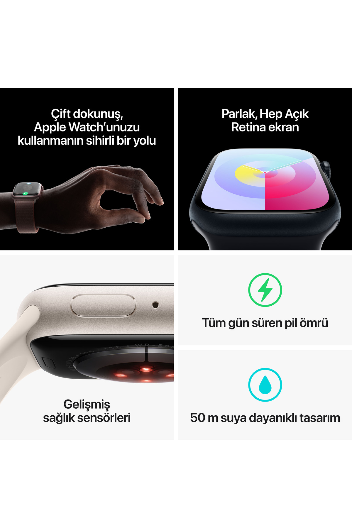 Apple Watch Series 9 Gps + Cellular 41Mm (Product)Red Alüminyum Kasa Ve