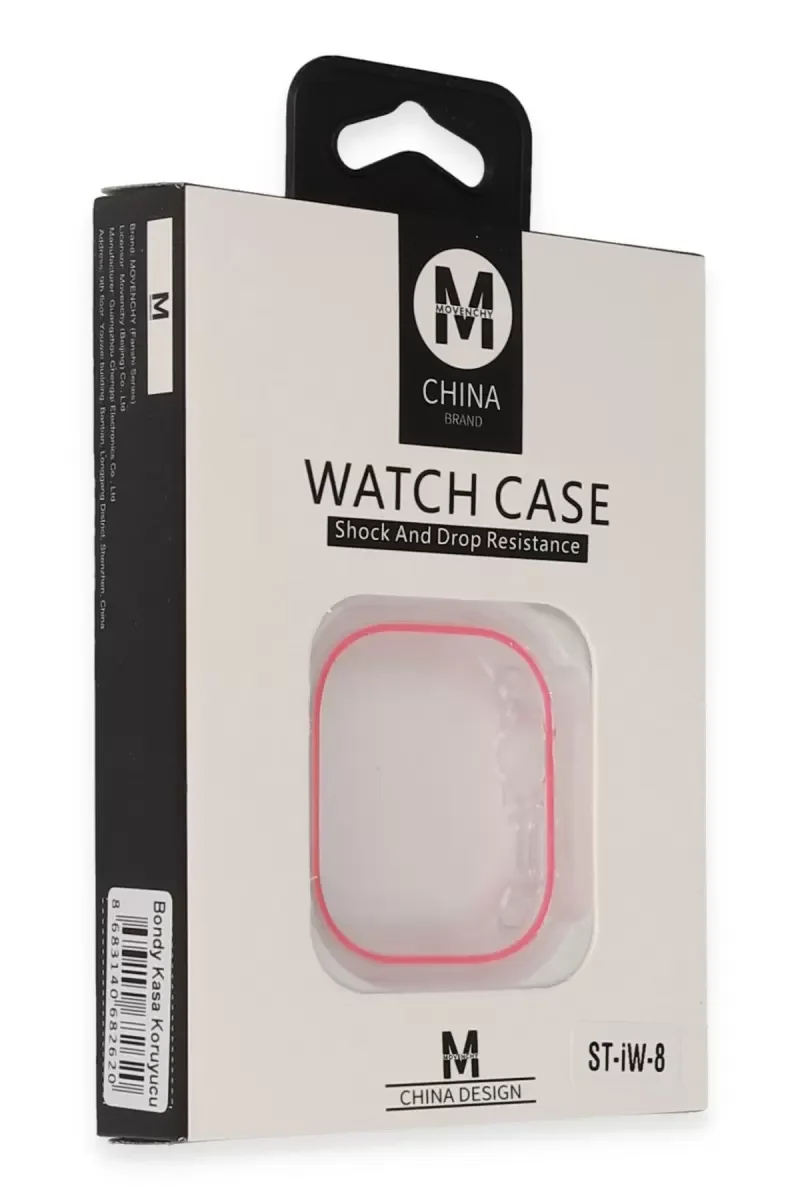 Watch Ultra 49mm ile Uyumlu Bondy Kasa Koruyucu - Pembe