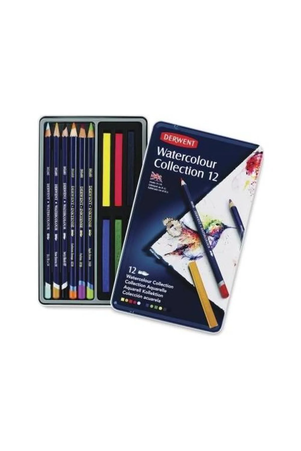 WATERCOLOUR COLLECTION 12 RENK METAL KUTU