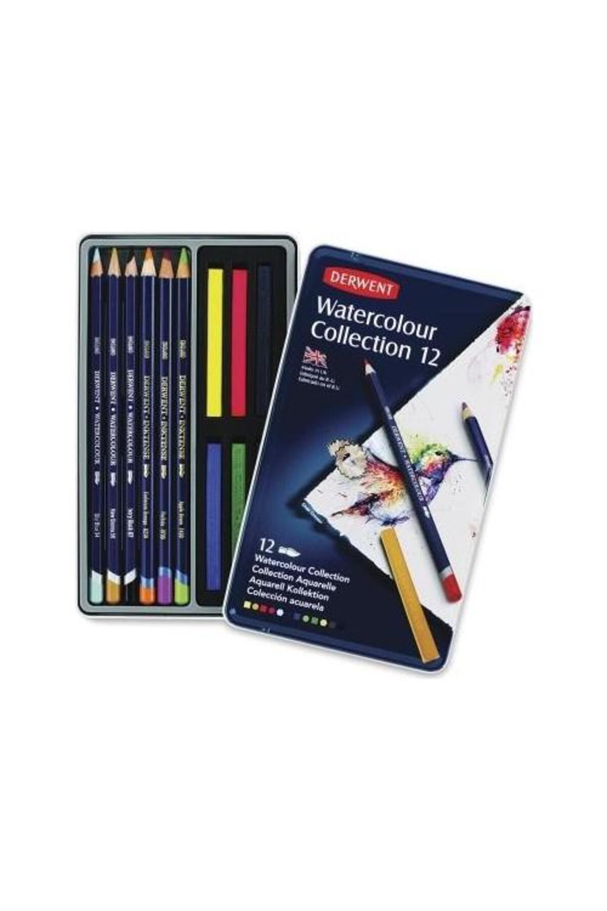 Derwent Watercolour Collectıon 12 Renk Metal Kutu