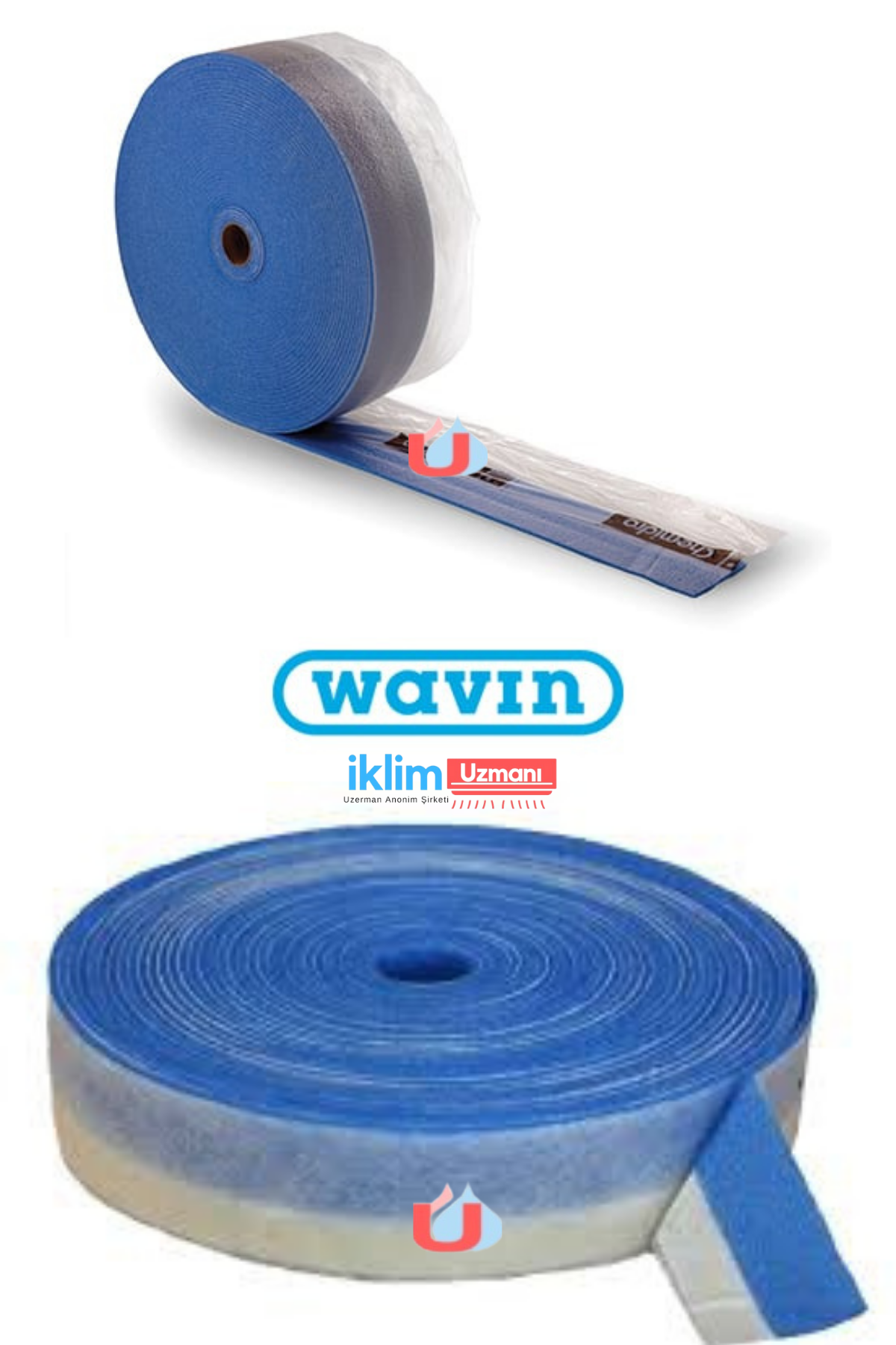 Wavin  - Kenar İzolasyon Bandı Yapışkanlı D23 (120X7mm L=15 Mt.)