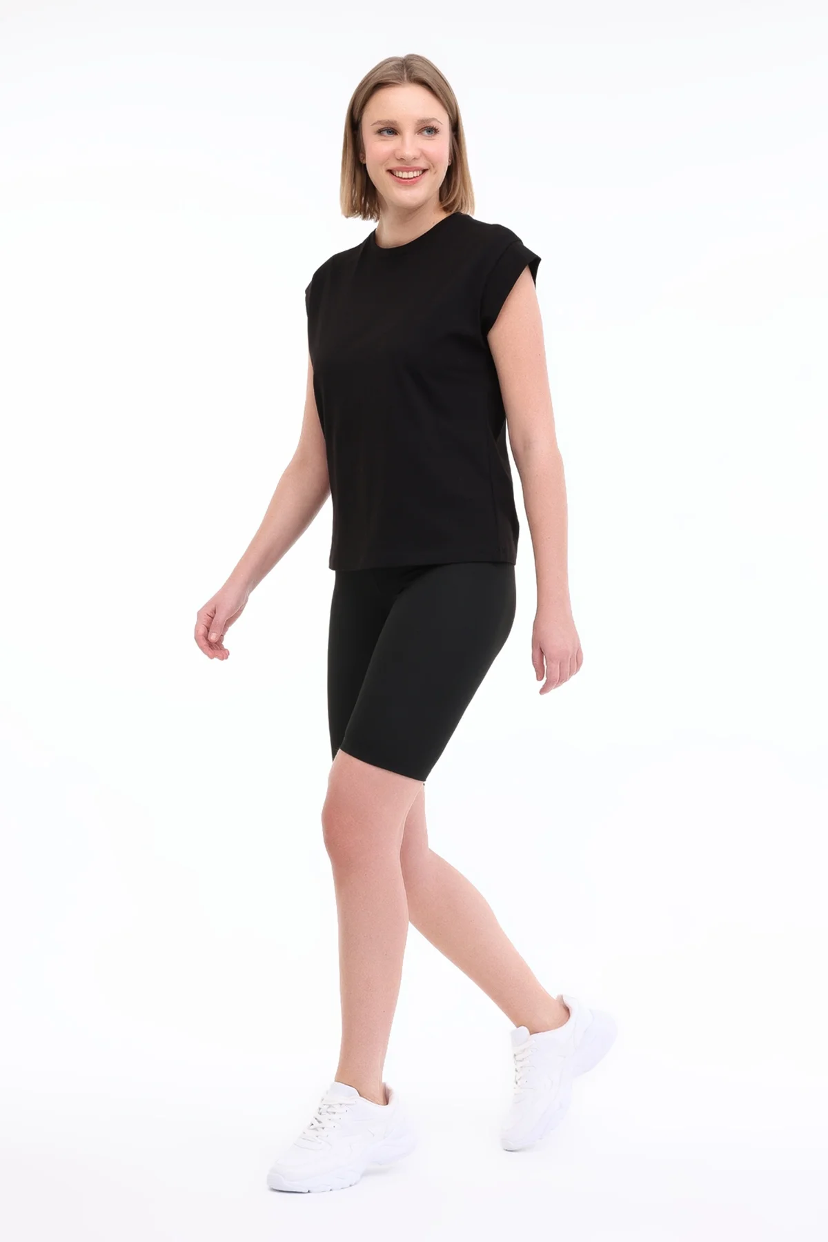 WB PES BIKER 26L2118 5FX Siyah Kadın Tayt