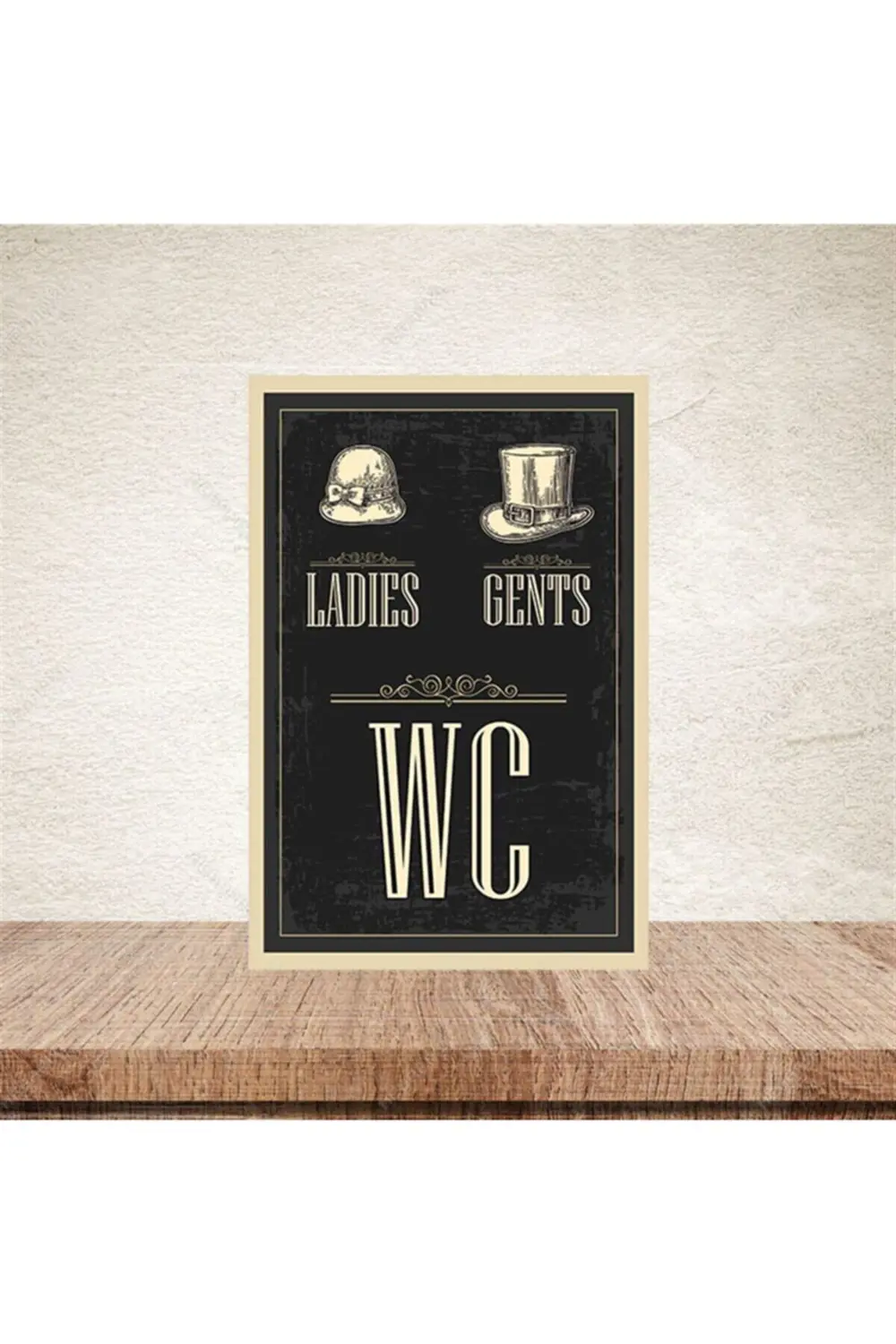 Wc 20x30 cm Retro Ahşap Poster Fiyatı, Yorumları ve Özellikleri