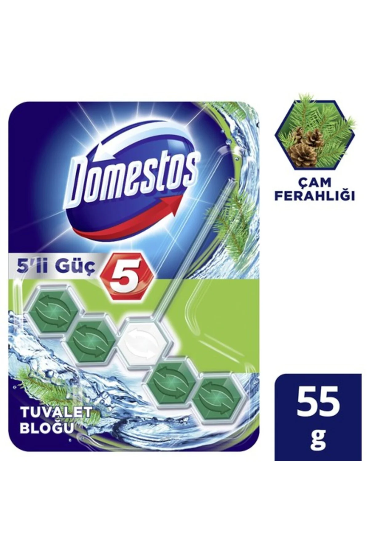 Wc Blok 5'Li Güç Çam Ferahlıgı 50GR 6863
