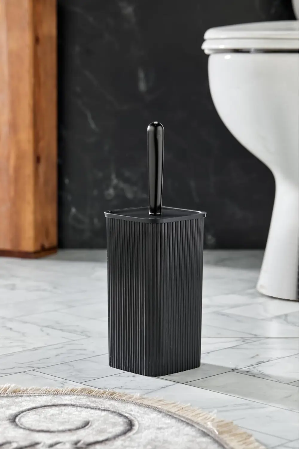 WC Fırçası & Tuvalet Fırçası Siyah 2 Parça Royaleks