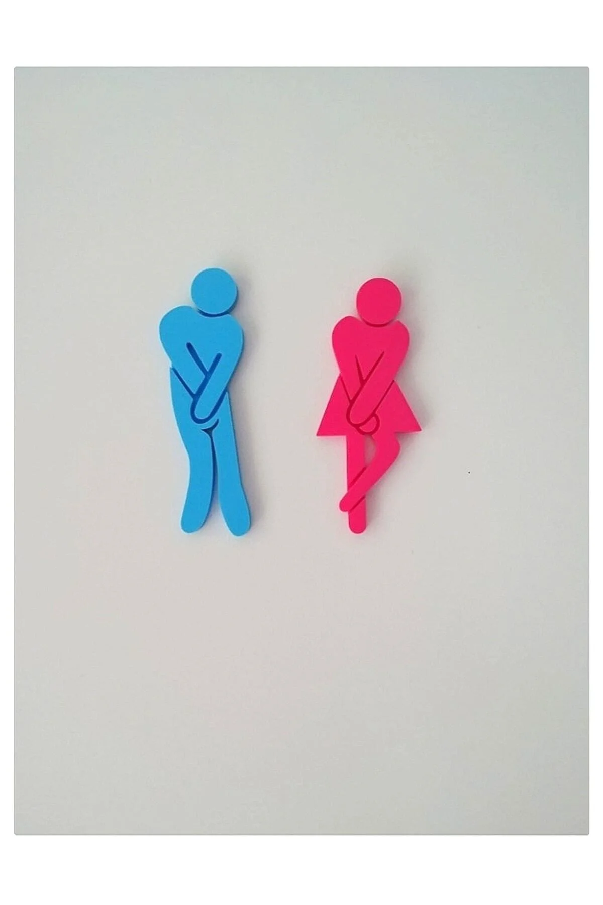 Wc Giriş Tabelası Bay Takım 2'li