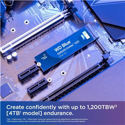 Wd 1TB Blue SN5000 WDS100T4B0E NVMe SSD M.2 2280 1 TB 5.000-4.000