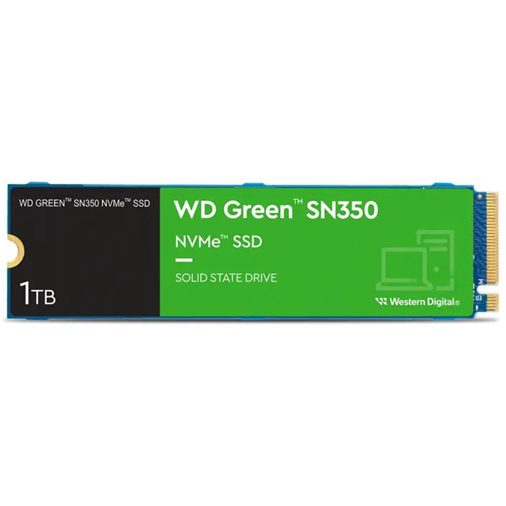 Wd 1TB Green SN350 WDS100T3G0C 3200-2500MB-s PCIe NVMe M.2 SSD Di