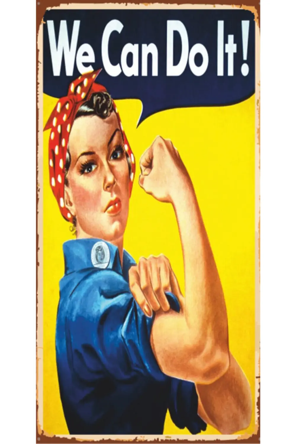 We Can Do It Retro Ahşap Poster Özel Koleksiyon Hbb