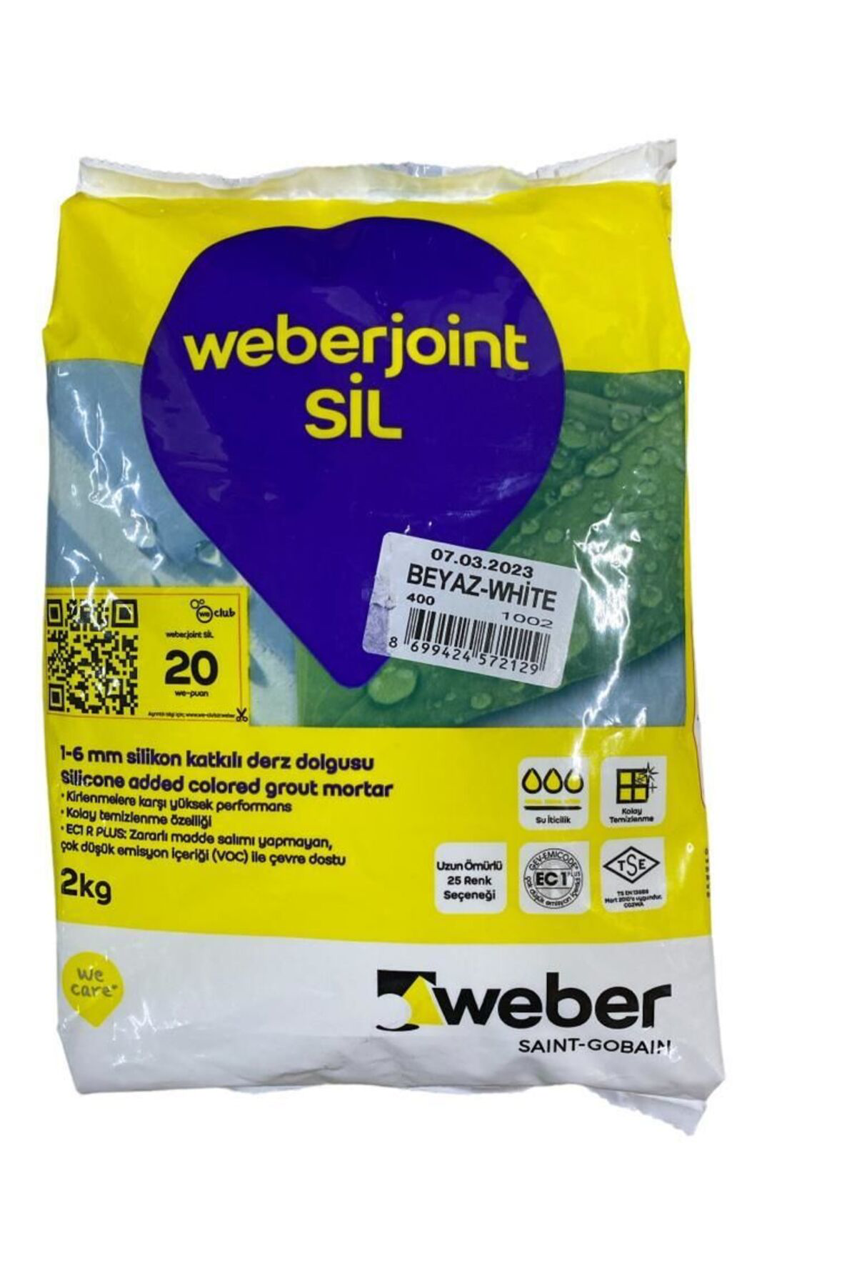 Ennalbur Weber Joint Sil 400 Beyaz Derz Dolgu 2 Kg