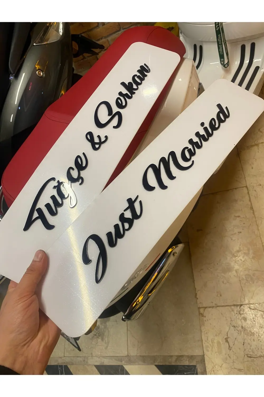 Wedding Gelin Arabası Kapatma Pleksi Dekor 1 Adet