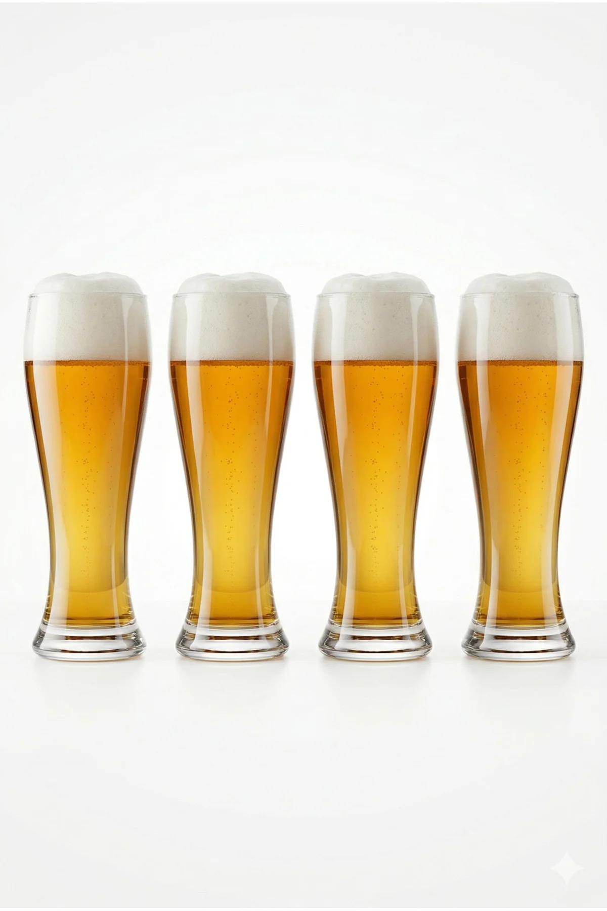 Weizenbeer & Pils Bira Bardağı 520 cc – 4’lü Set, Köpük Tutucu Pr
