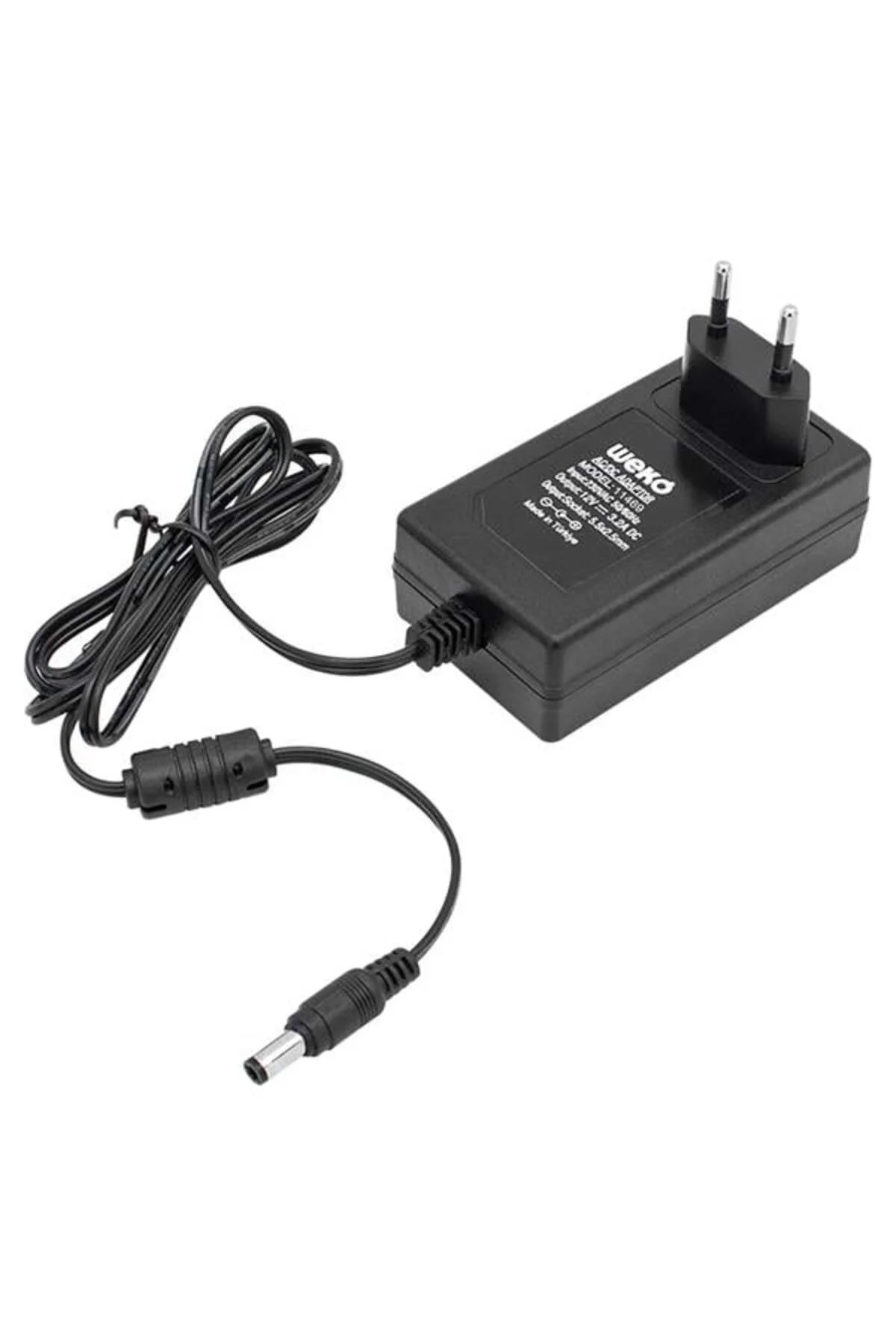 Weko 12 Volt - 3.2 Amper - 38 Watt 5.5*2.5 Uçlu Yerli Üretim Plastik Kasa Priz Tipi Adaptör Weko 12 Volt - 3.2 Amper - 38 Watt 5.5*2.5 Uçlu Yerli Üretim Plastik Kasa Priz Tipi Adaptör