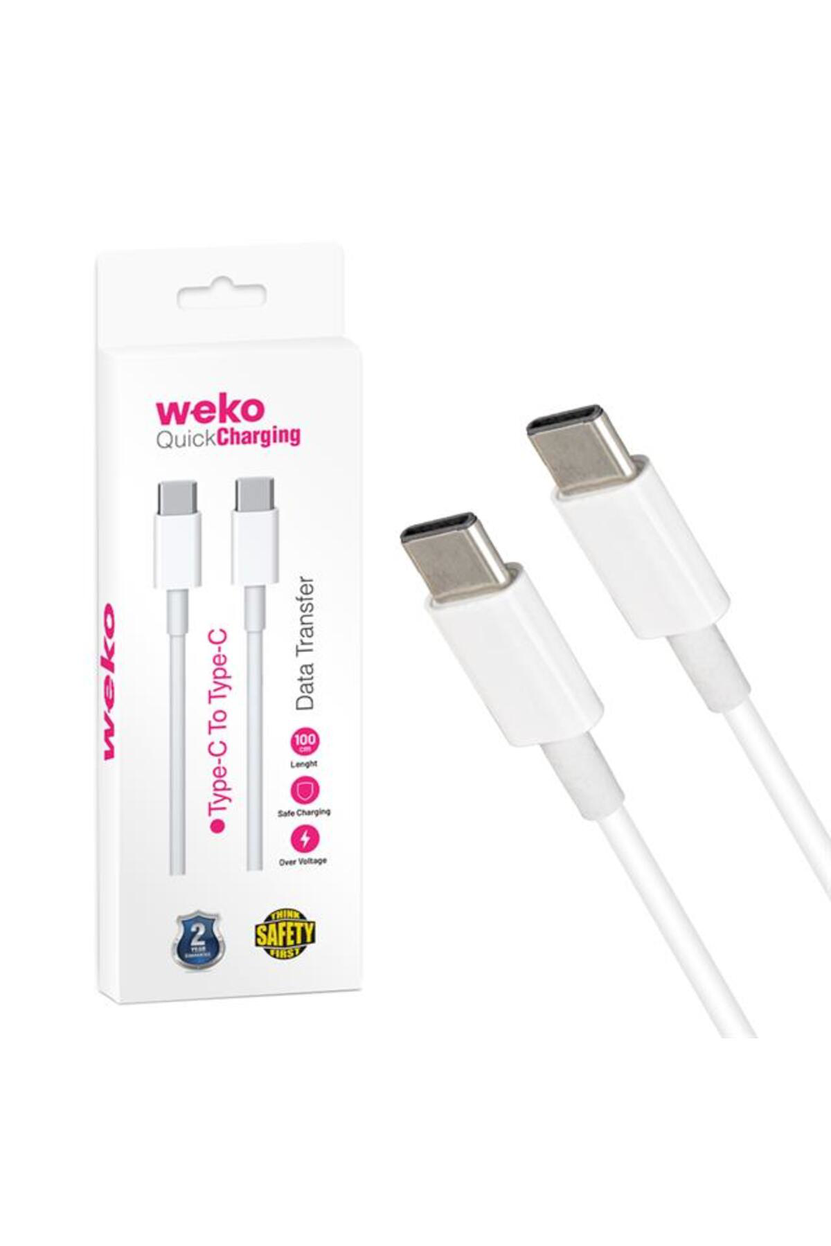 Weko WK-21444 Type-C To Type-C Telefon Şarj Kablosu