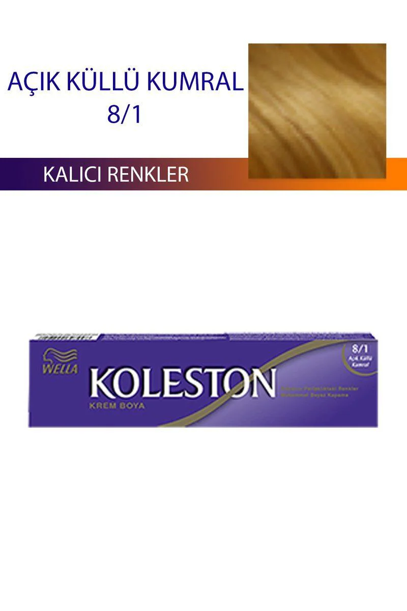 Wella Koleston ile Uyumlu Açık Küllü Kumral 8/1 Saç Boyası - Kalıcı Beyaz Kapatıcı Fiyatı, Yorumları ve Özellikleri