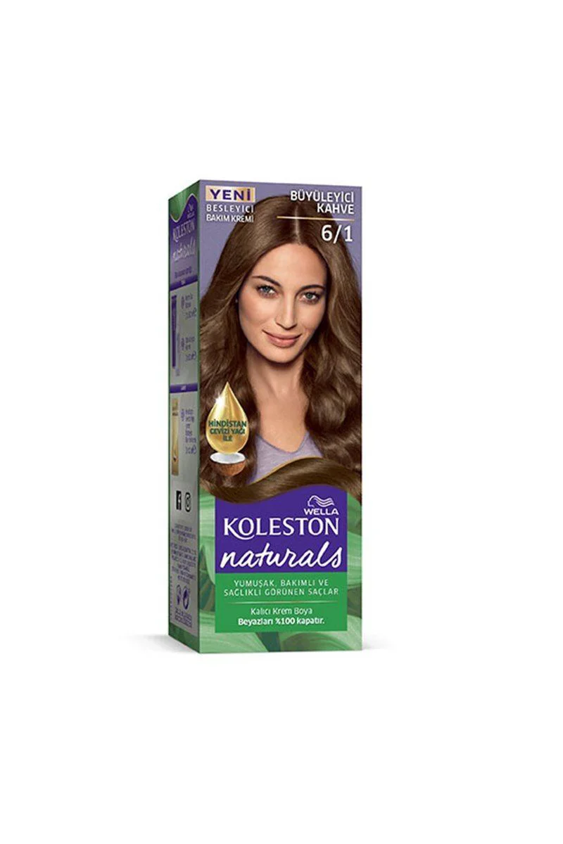 Wella Koleston Naturals ile Uyumlu Saç Boyası - Büyüleyici Kahve 6/1, 6 Haftaya Kadar Kalıcı Yoğun Renk ve Beyaz Kapama Wella Koleston Naturals ile Uyumlu Saç Boyası - Büyüleyici Kahve 6/1, 6 Haftaya Kadar Kalıcı Yoğun Renk ve Beyaz Kapama