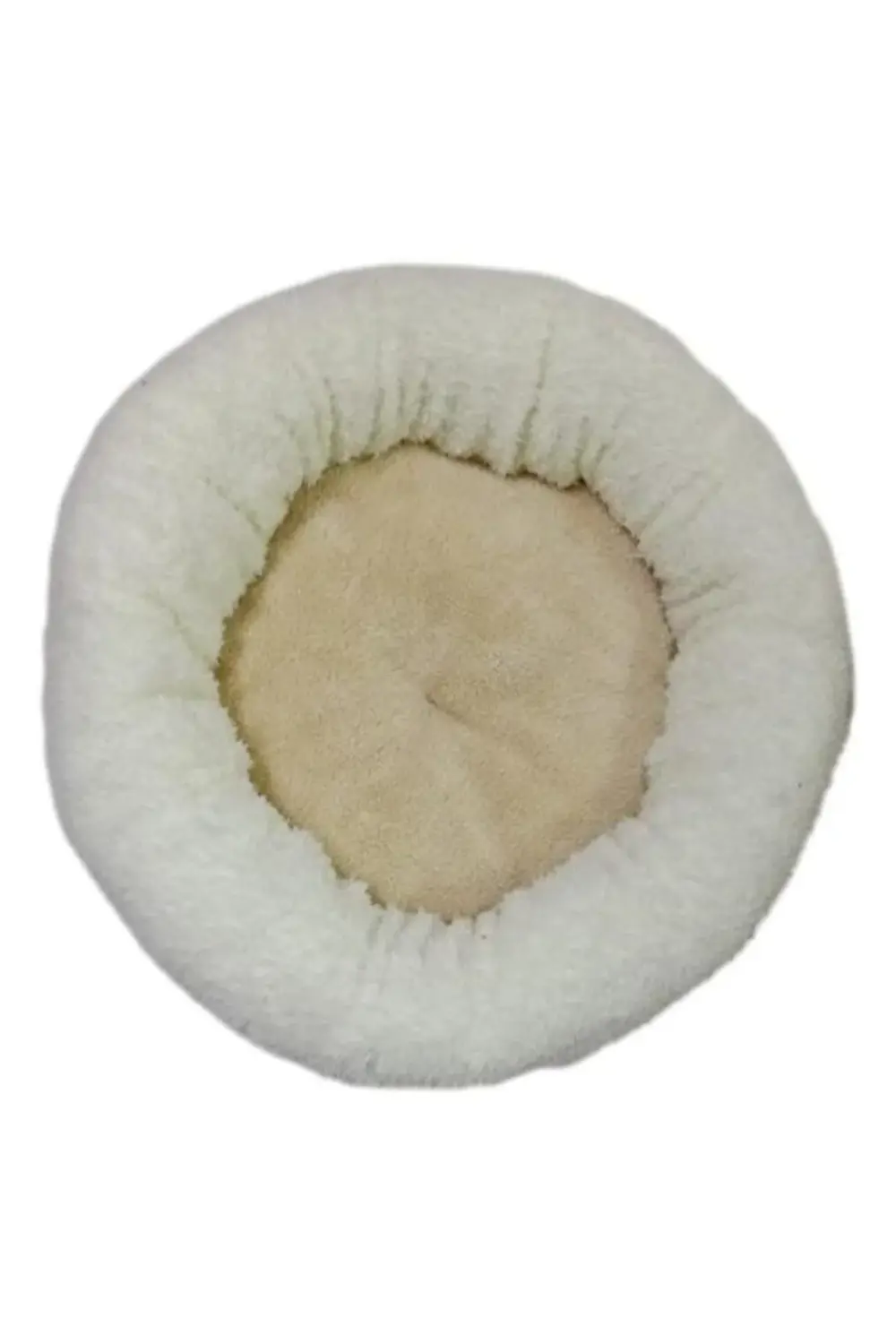 Welsoft Beyaz Krem Kedi Ve Köpek Yatağı 60 Cm