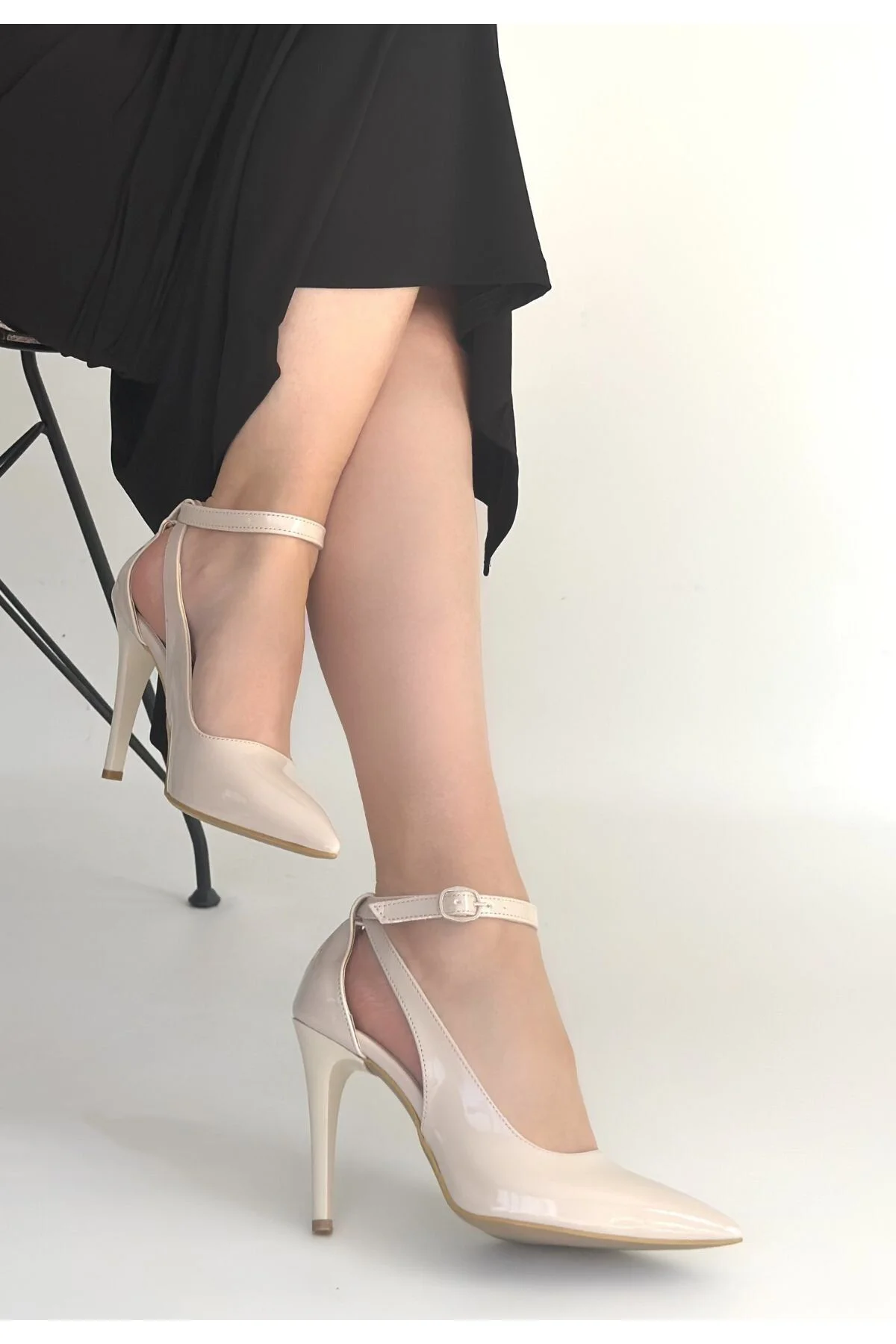 Wenni Bej Rugan Stiletto Ayakkabı