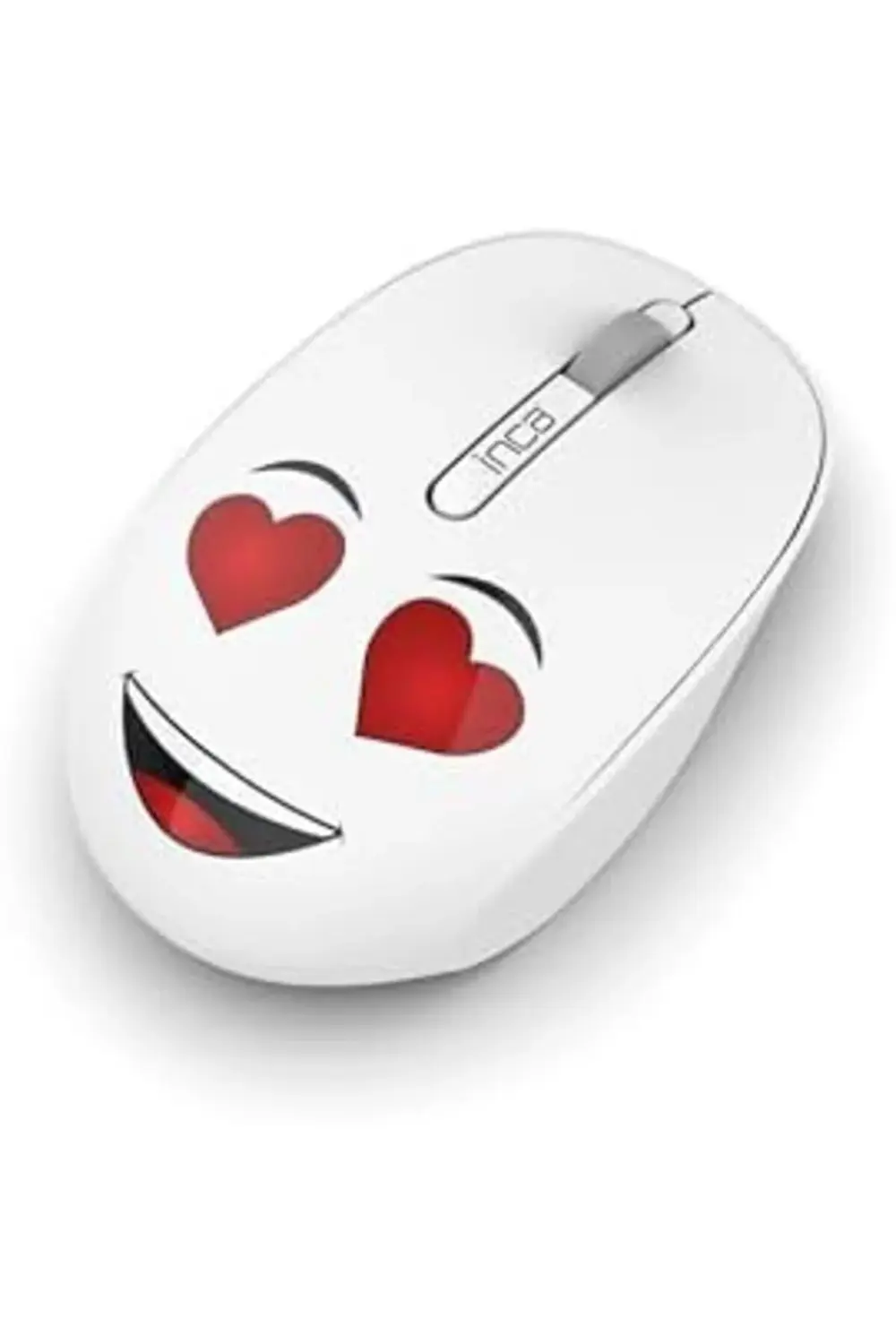 WENNY IWM-245BT DESİNG 3D WİRELESS MOUSE- BEYAZ, Sevimli Emoji Ka