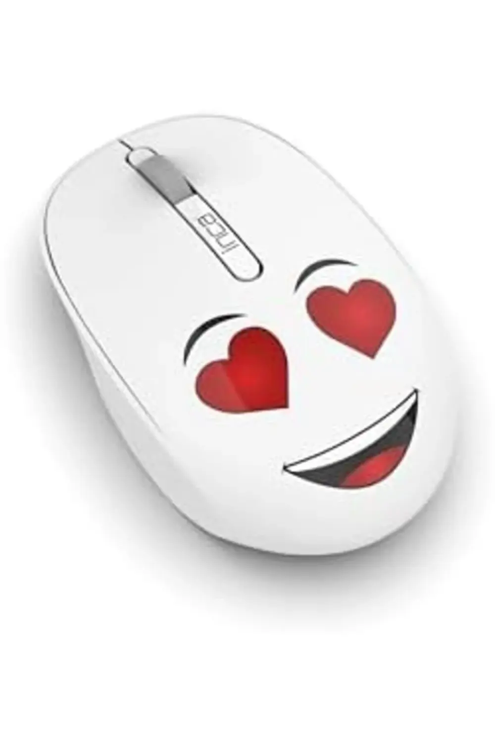 WENNY IWM-245BT DESİNG 3D WİRELESS MOUSE- BEYAZ, Sevimli Emoji Ka
