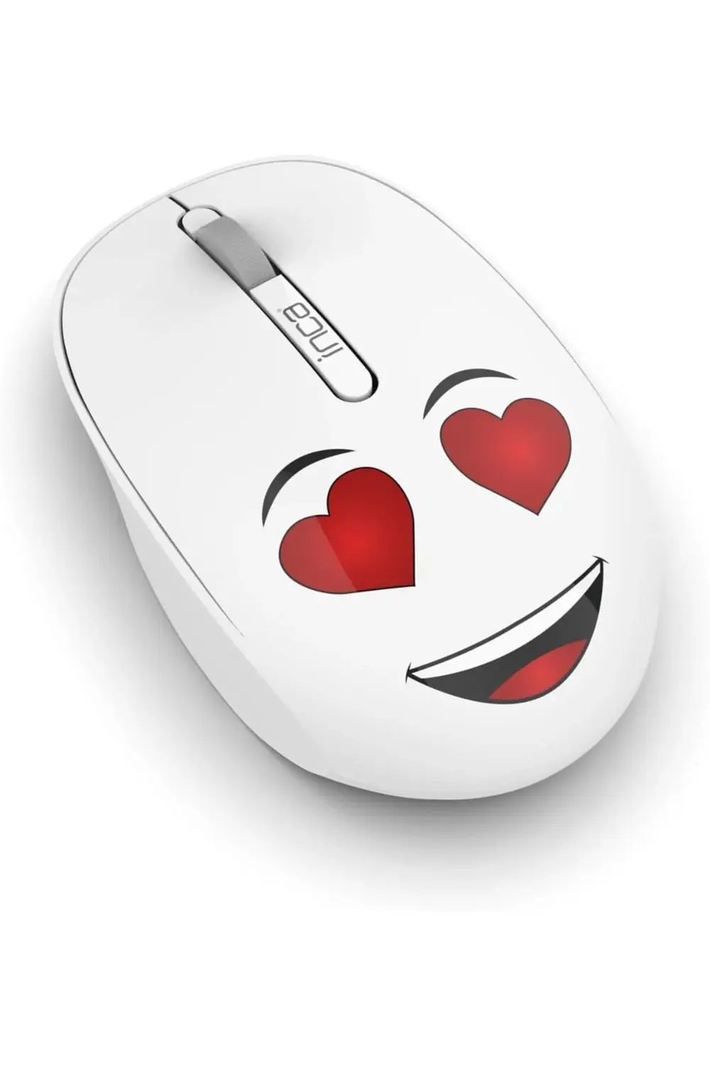WENNY IWM-245BT DESİNG 3D WİRELESS MOUSE- BEYAZ, Sevimli Emoji Ka