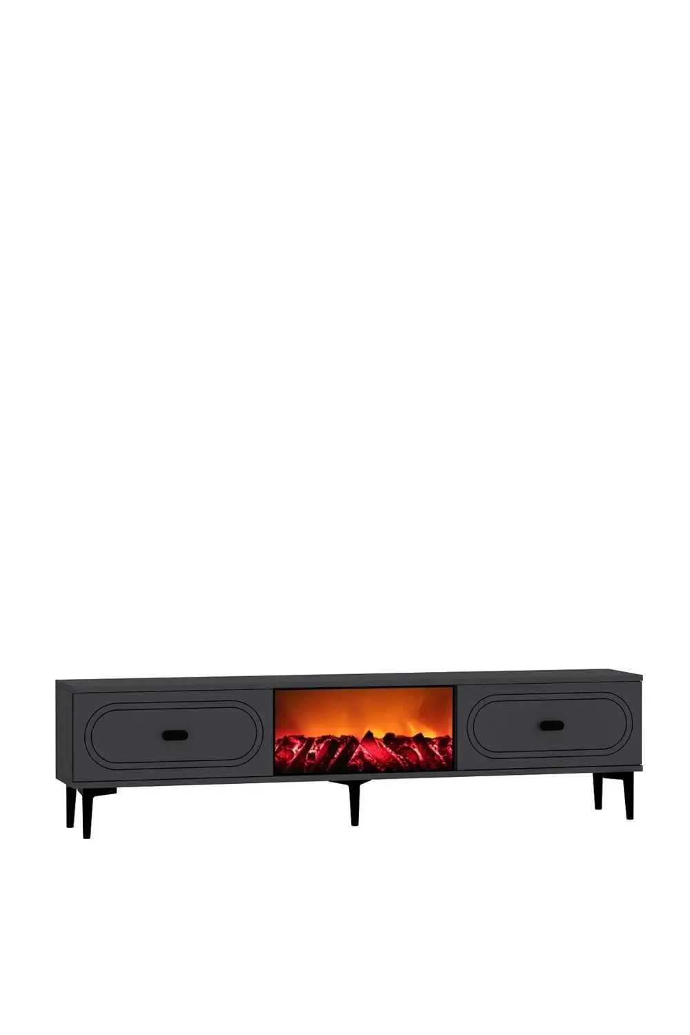 WENYCT ŞÖMİNELİ (A) TV SEHPASI ANTRASİT-ANTRASİT